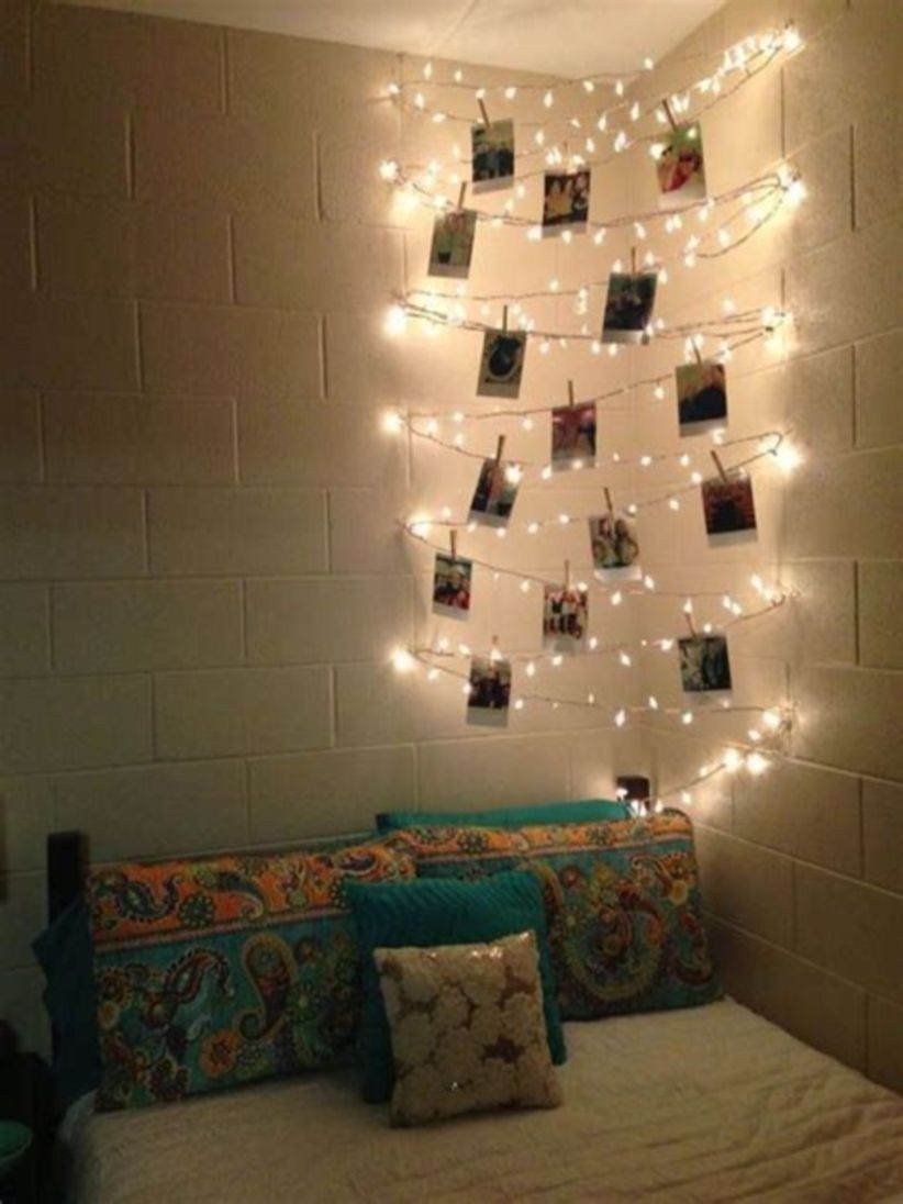 Diy Bedroom Decor Ideas Fairy Light Wall Easy Room Decor