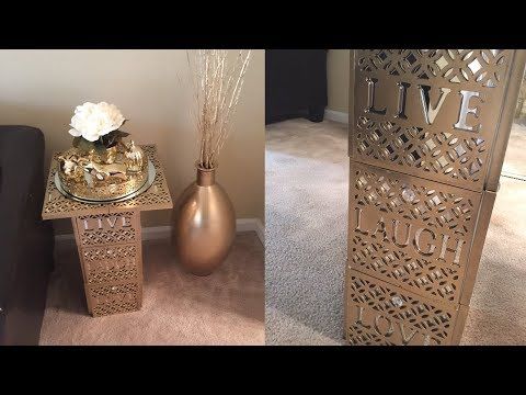 Dollar Tree Diy Room Decor Mirrored End Table Dollar Tree