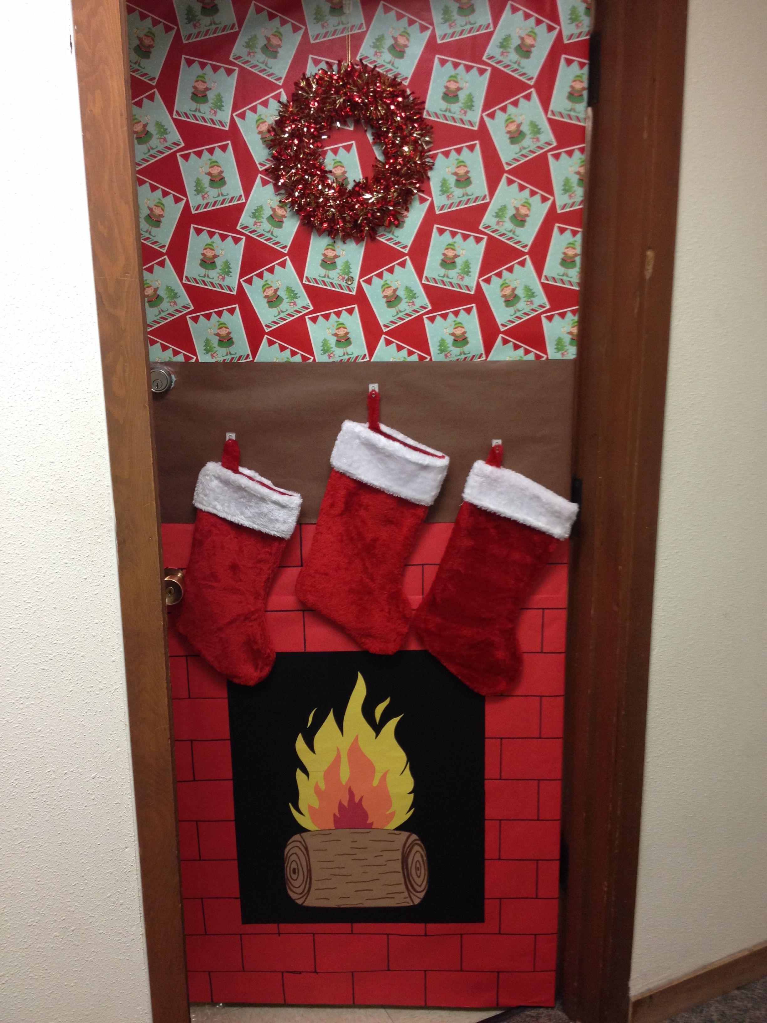 College Dorm Door Christmas Decorations Christmas Dorm